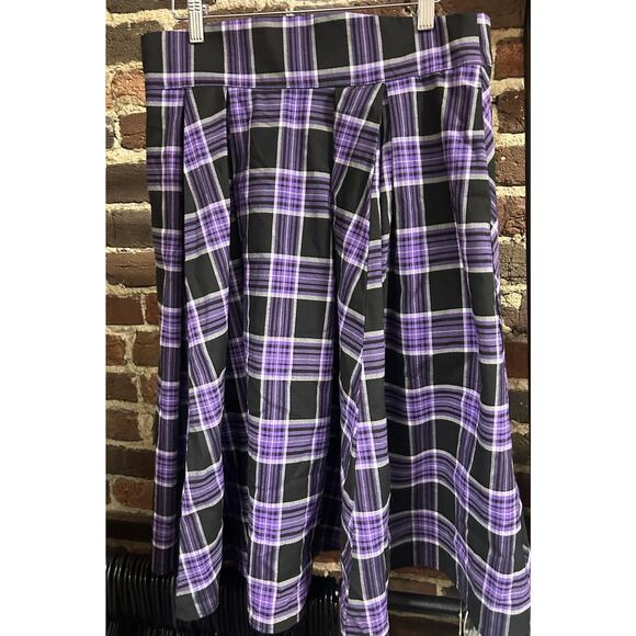 Pinup Couture Dresses & Skirts - Laura Byrnes Pinup Couture Purple Plaid Skirt XL PUG